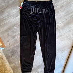 Juicy Couture Black Velour Pants